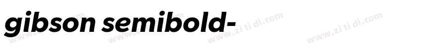 gibson semibold字体转换